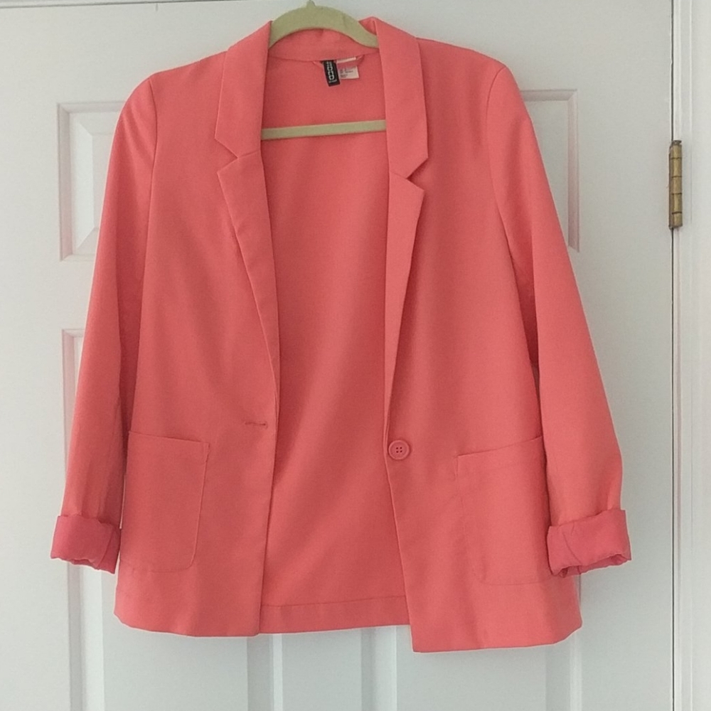Coral blazer from h&m size 4
